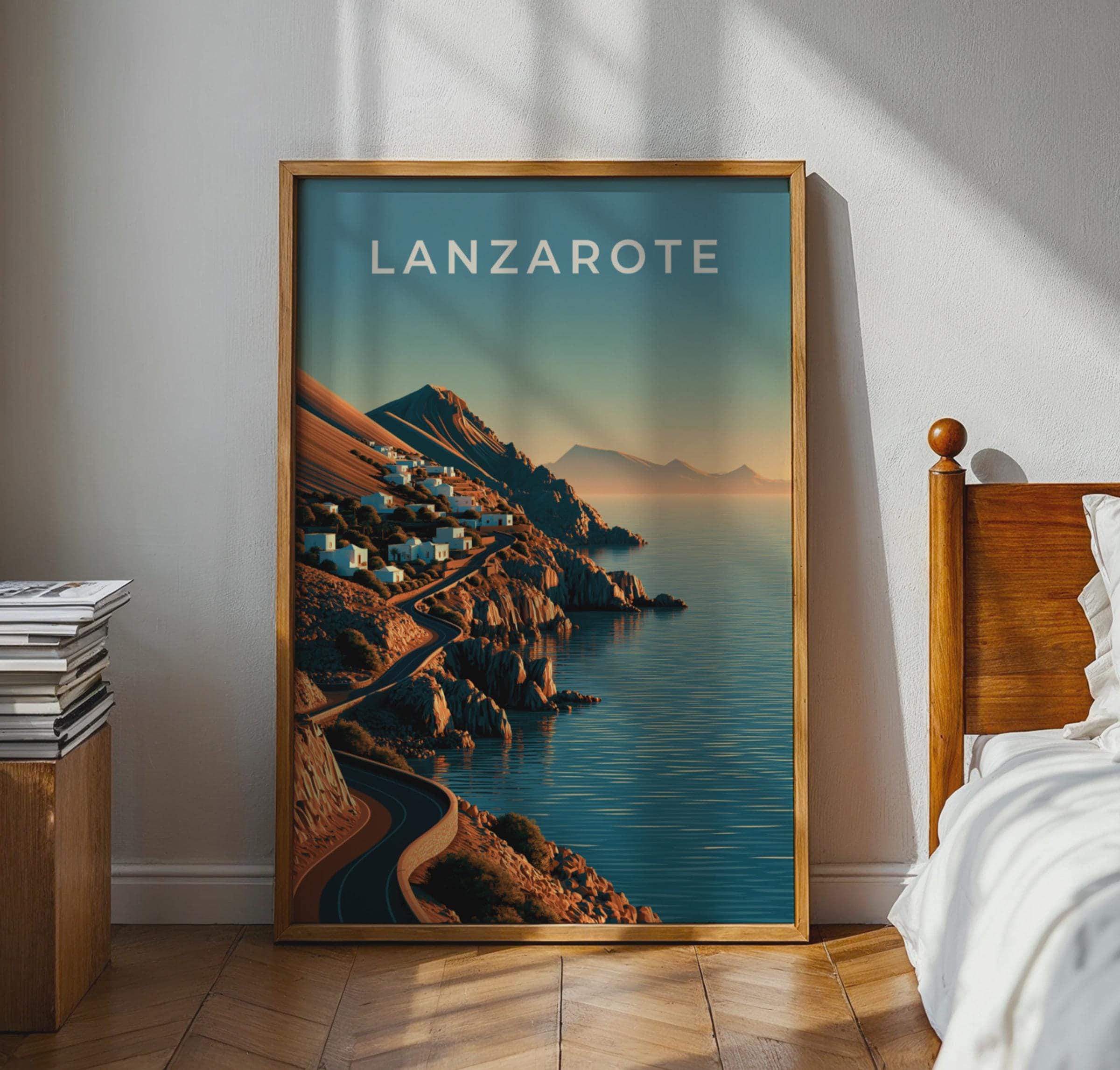 Lanzarote Coastal Landscape Print - Travel Wall Art