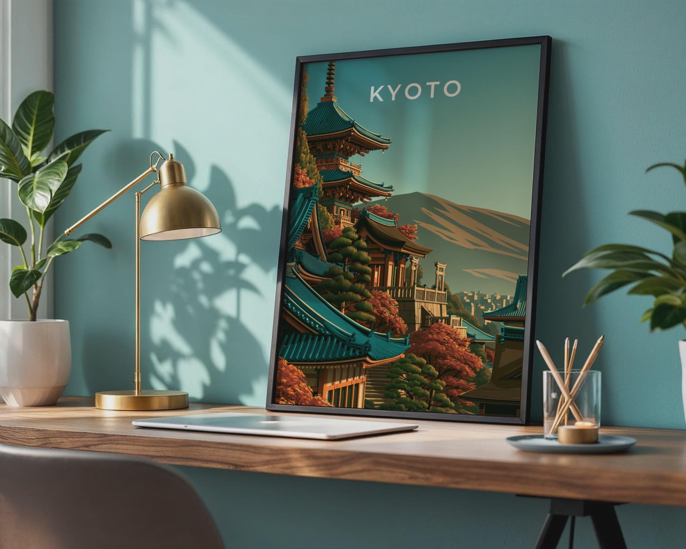 Kyoto Cityscape Wall Art Print - Travel Wall Art