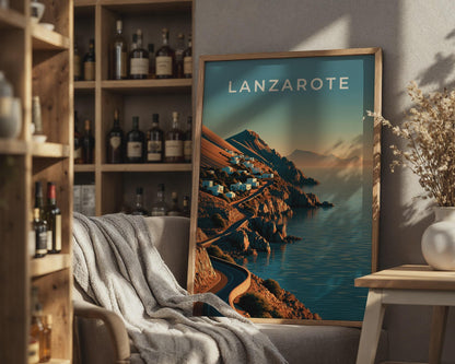 Lanzarote Coastal Landscape Print - Travel Wall Art