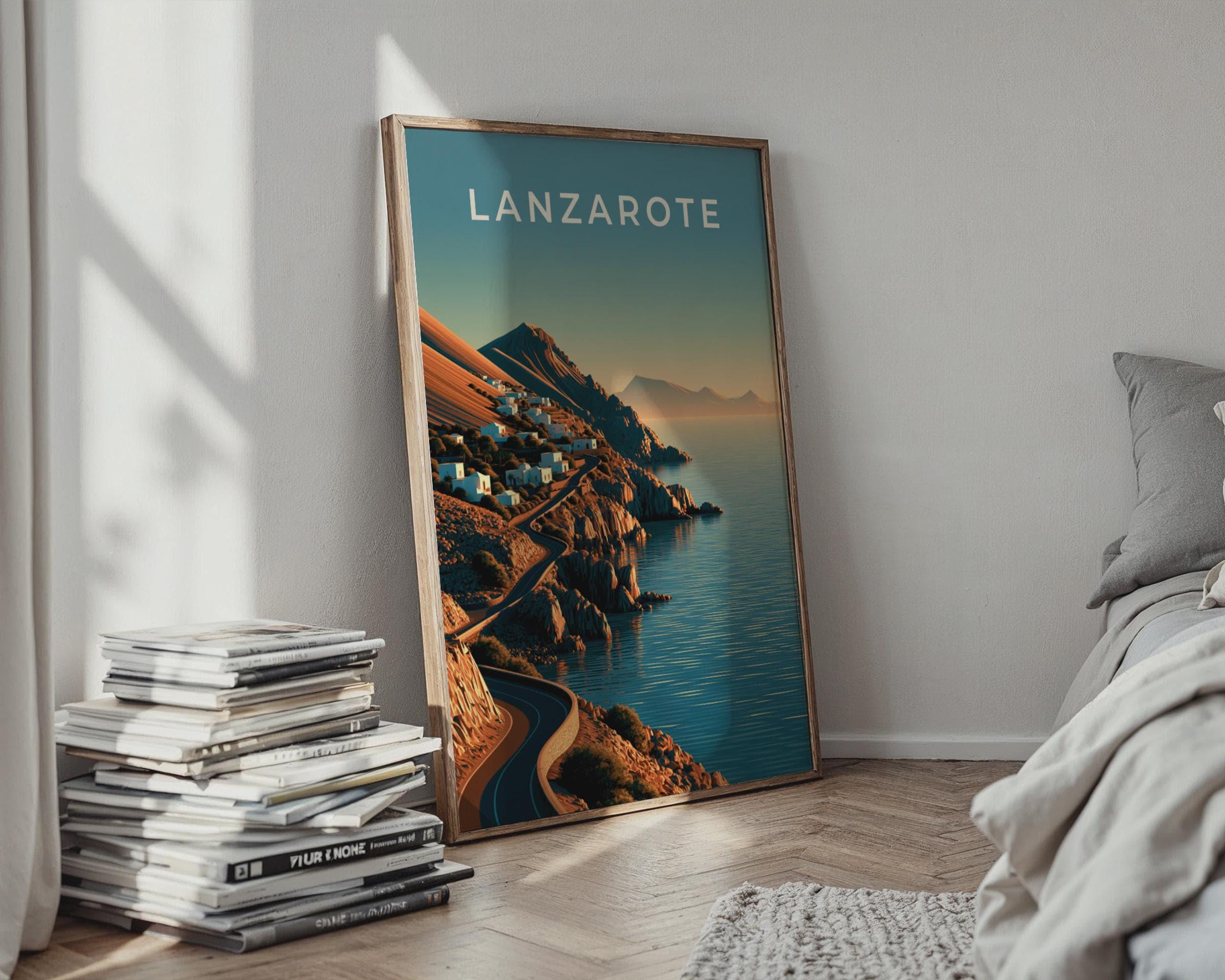 Lanzarote Coastal Landscape Print - Travel Wall Art
