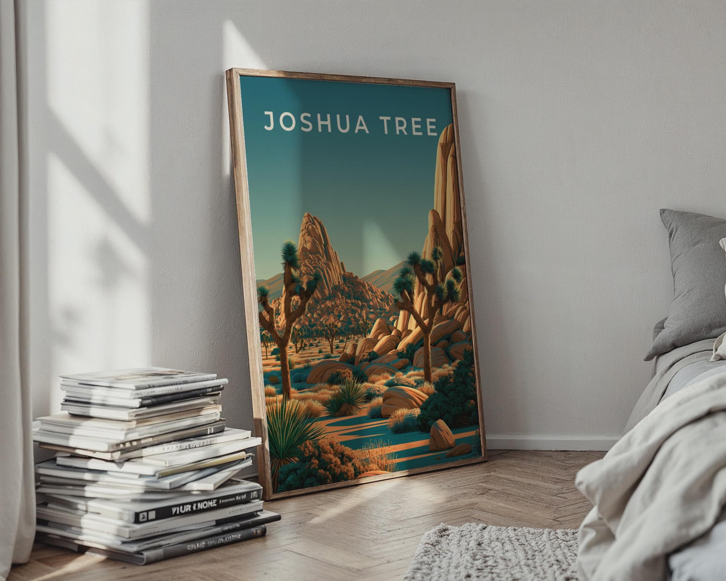 Joshua Tree Art Desert Landscape Poster - Travel Wall Art