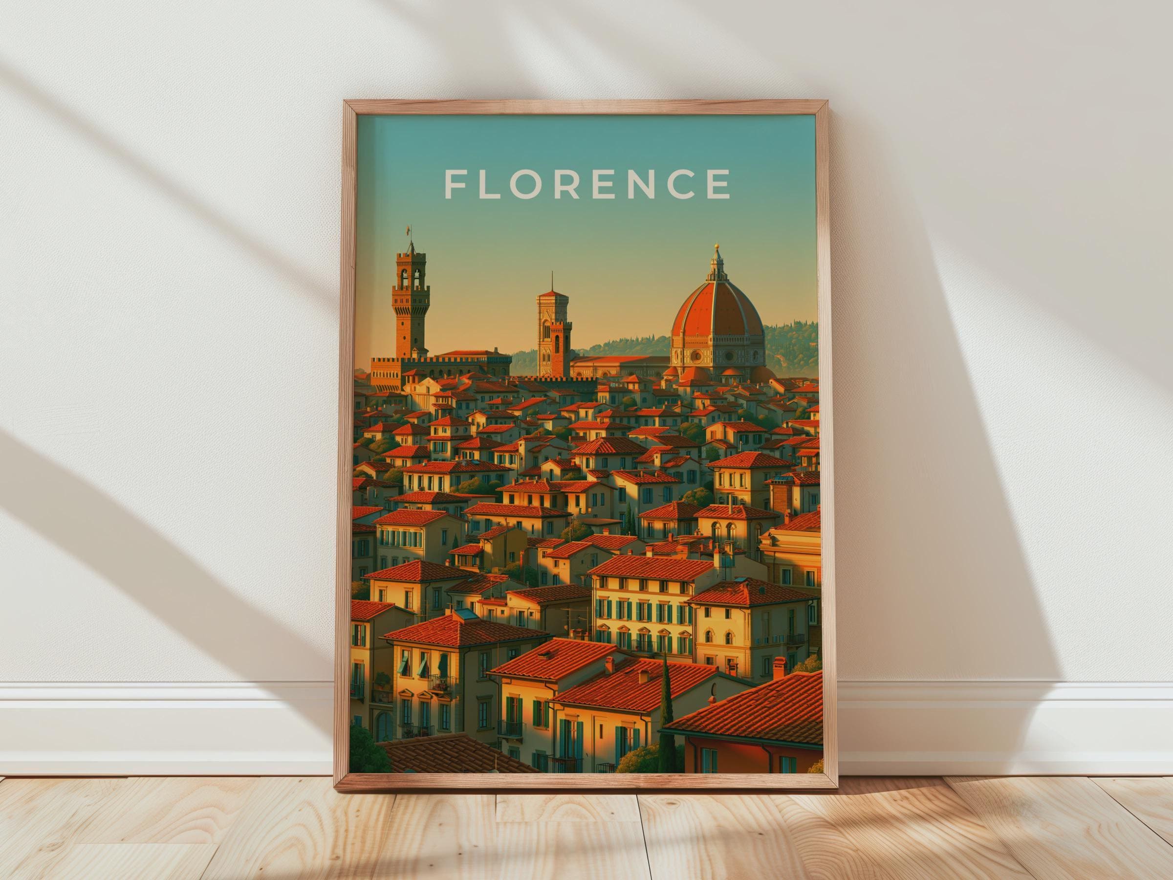 Florence Cityscape Artwork Print - Travel Wall Art