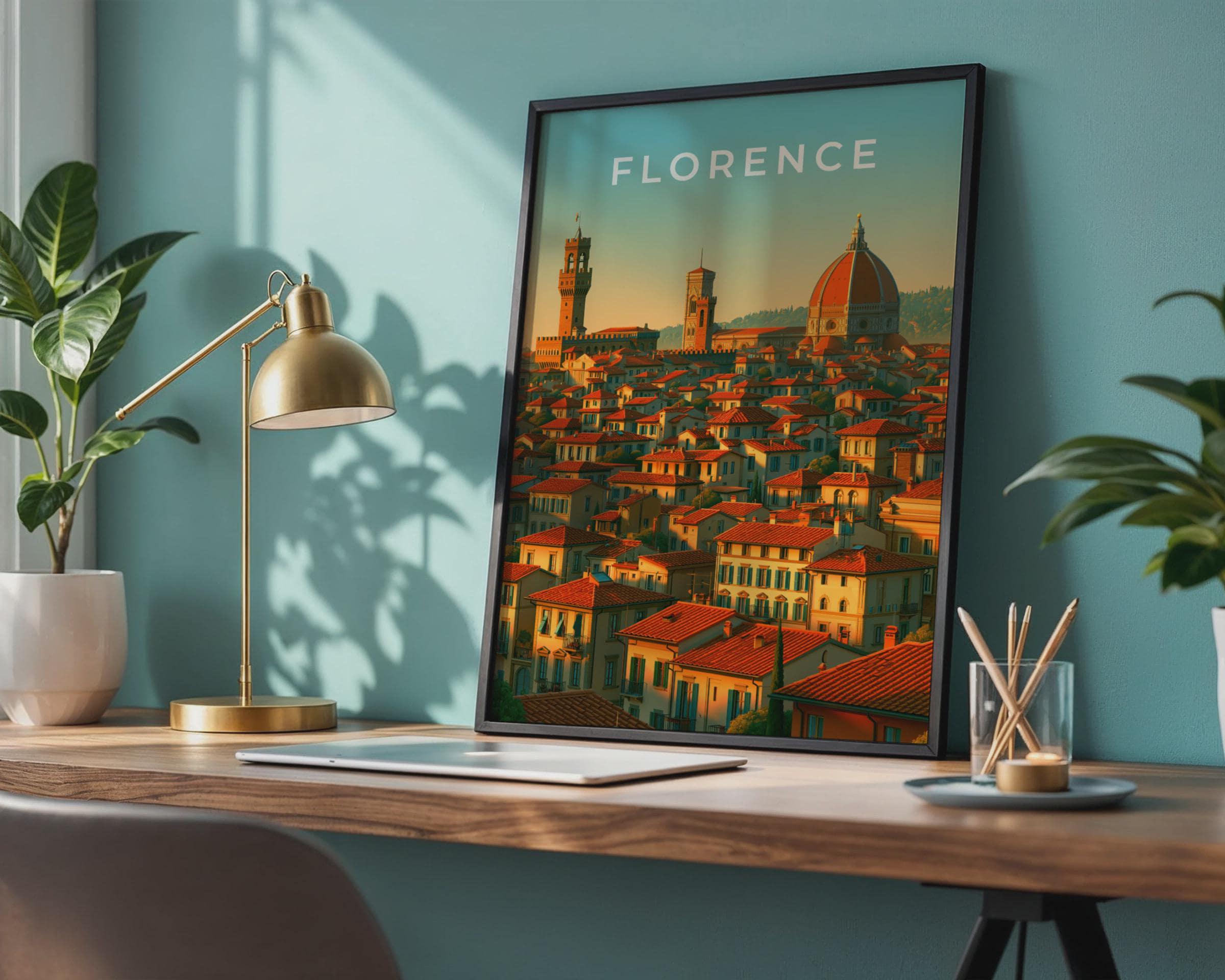Florence Cityscape Artwork Print - Travel Wall Art