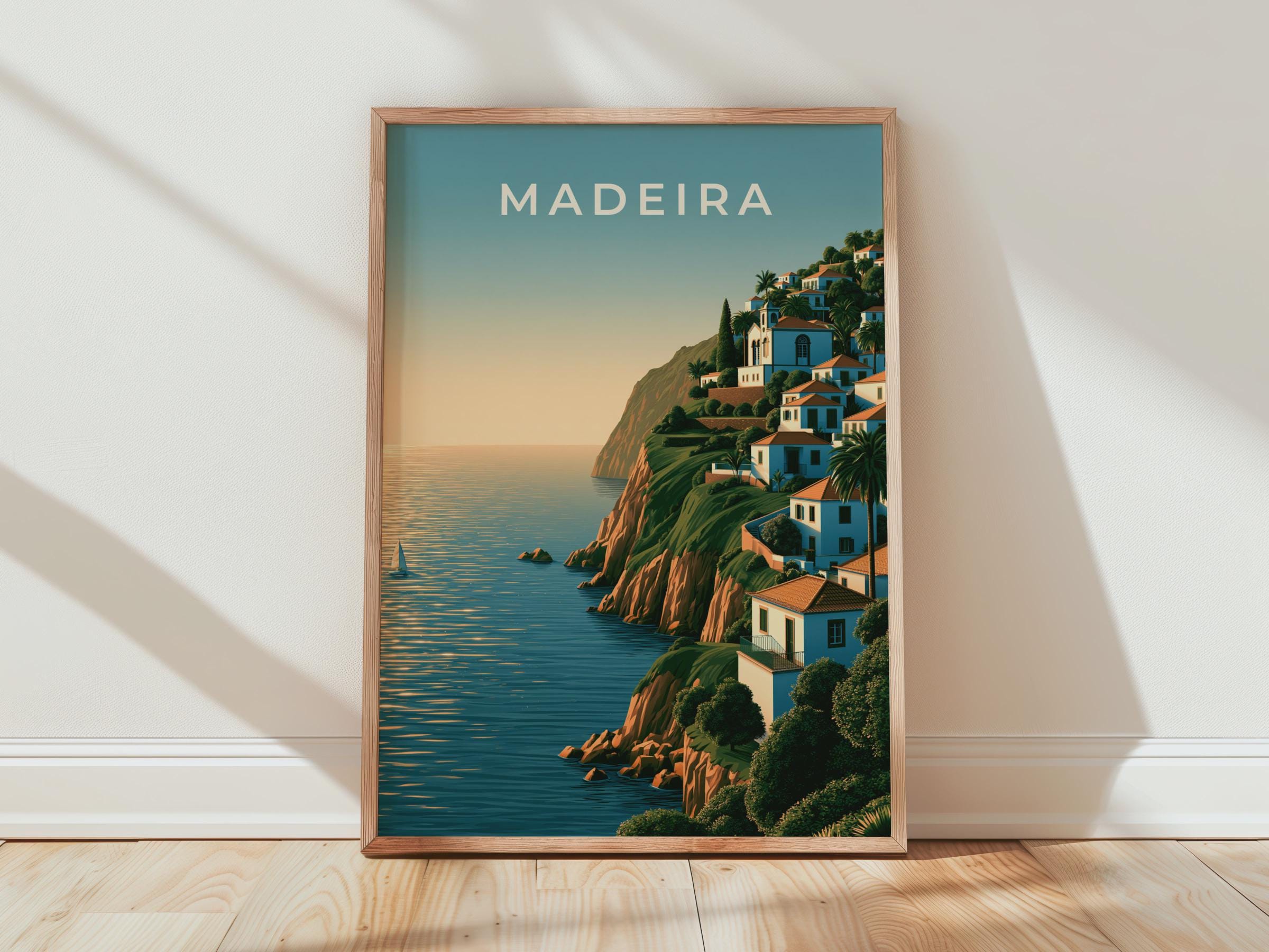 Madeira Coastal Wall Art Print - Travel Wall Art