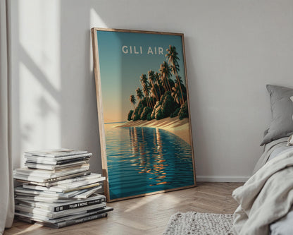 Gili Air Tropical Beach Print Ocean Wall Art - Travel Wall Art