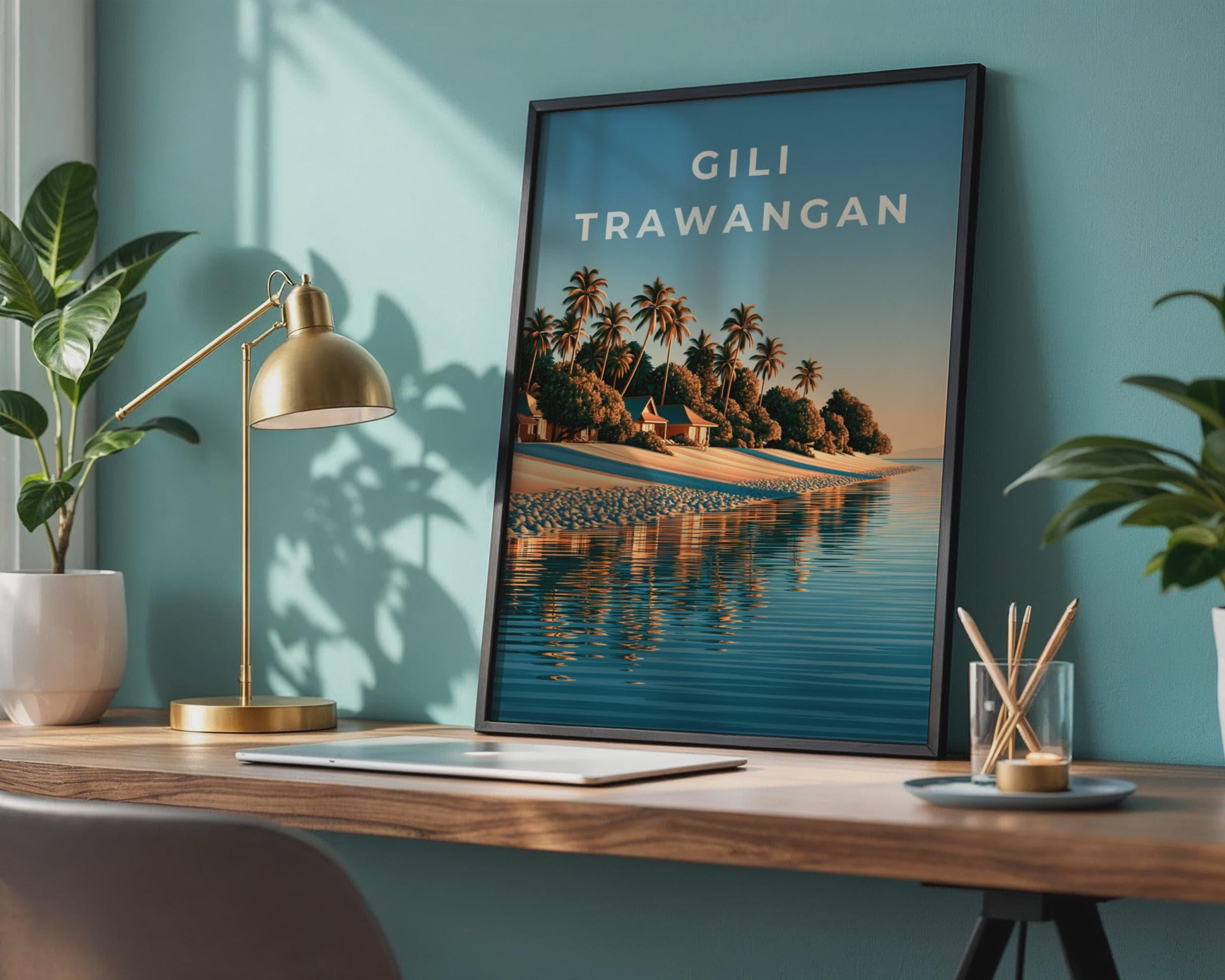 Gili Trawangan Tropical Beach Wall Art - Travel Wall Art
