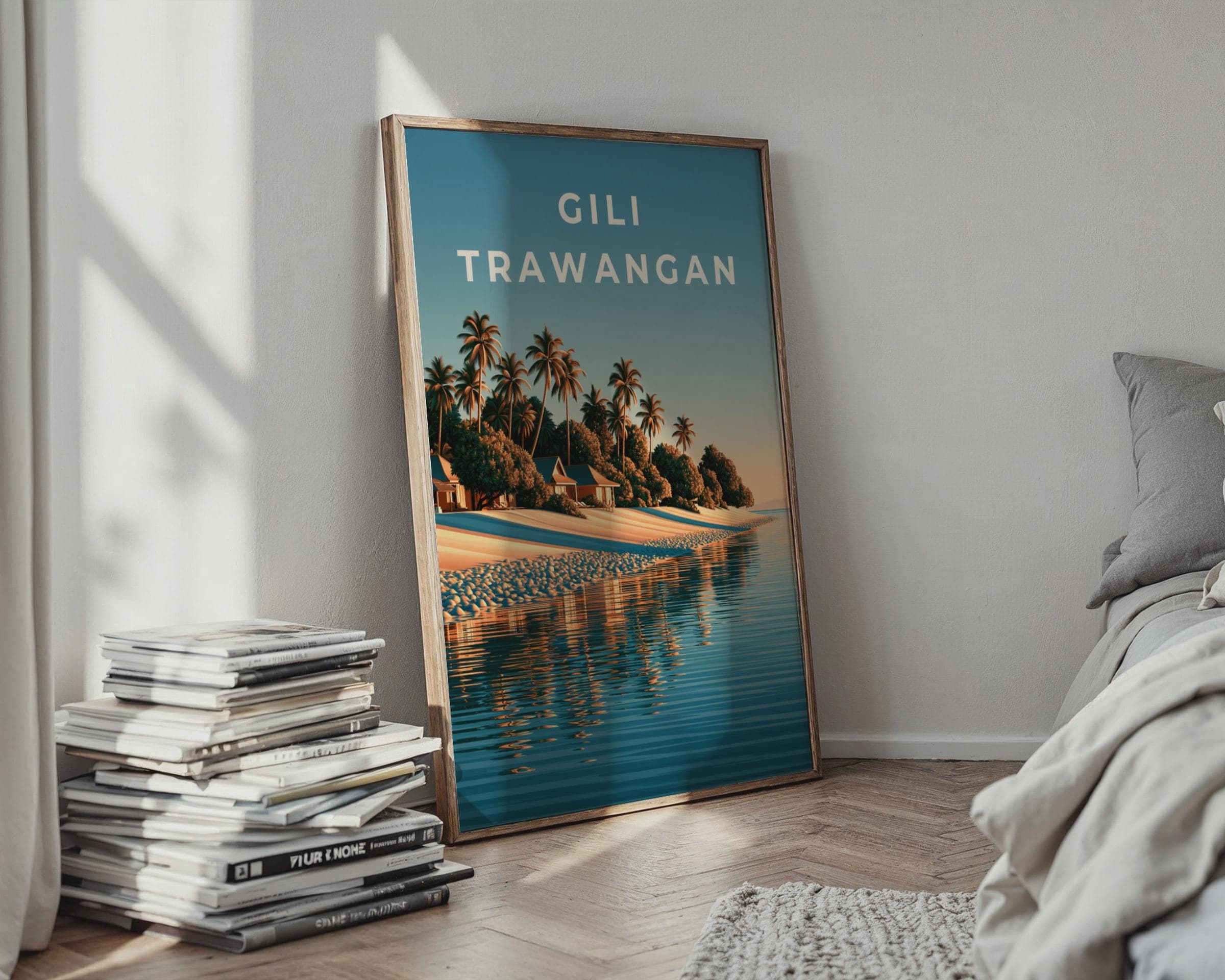 Gili Trawangan Tropical Beach Wall Art - Travel Wall Art