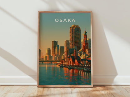 Osaka Cityscape Wall Art Print - Travel Wall Art