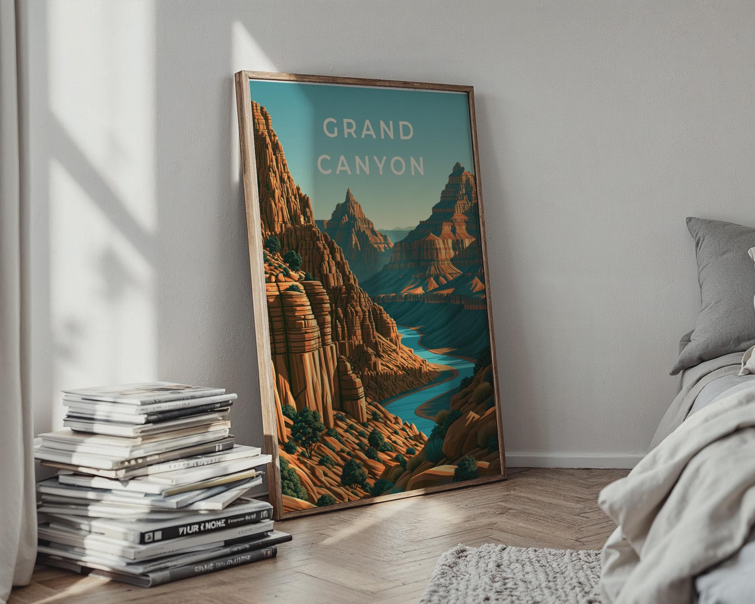 Grand Canyon Landscape Print Wall Art - Travel Wall Art