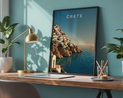 Crete Seaside Landscape Print - Travel Wall Art