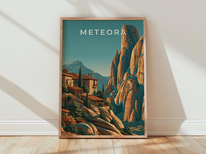 Meteora Greece Wall Art Print - Travel Wall Art