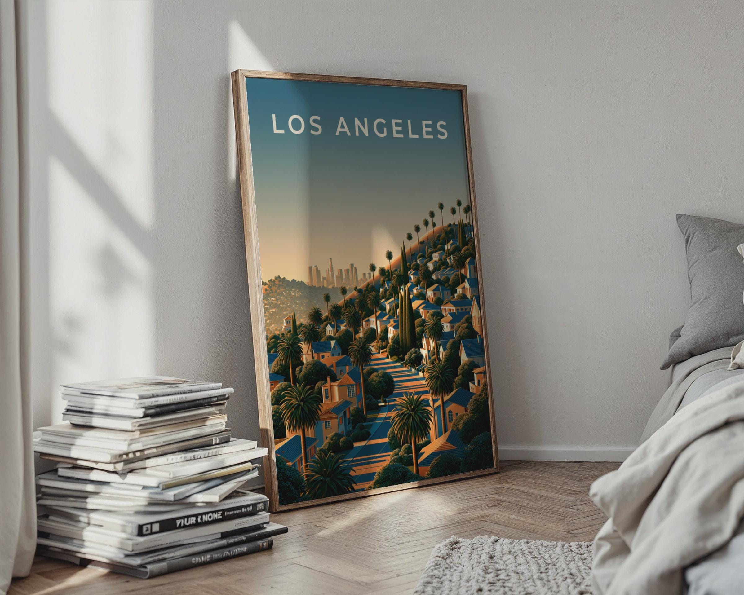 Los Angeles Cityscape Art Print - Travel Wall Art