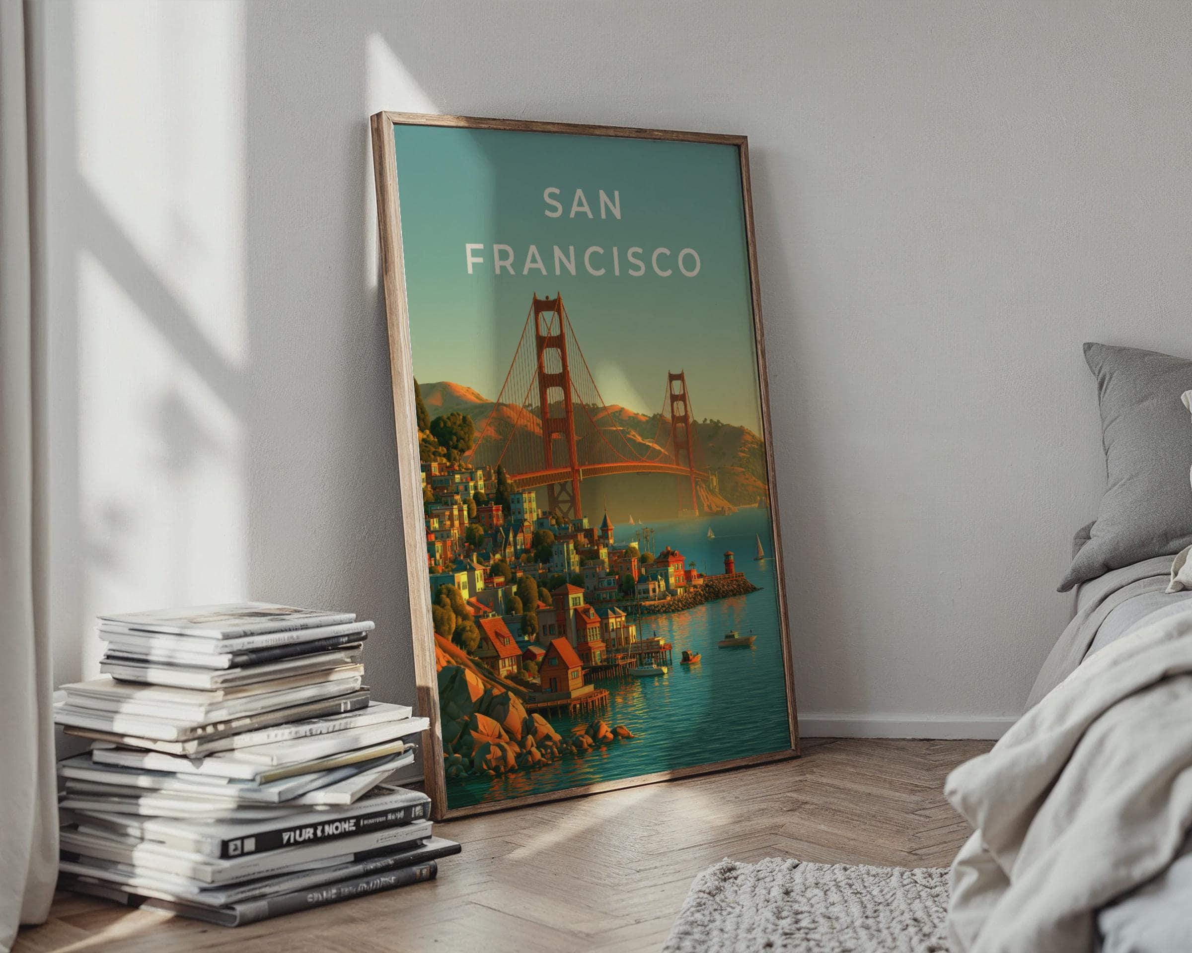 Golden Gate Bridge San Francisco Wall Art Print - Travel Wall Art