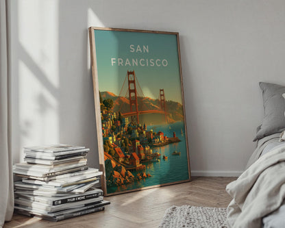 Golden Gate Bridge San Francisco Wall Art Print - Travel Wall Art