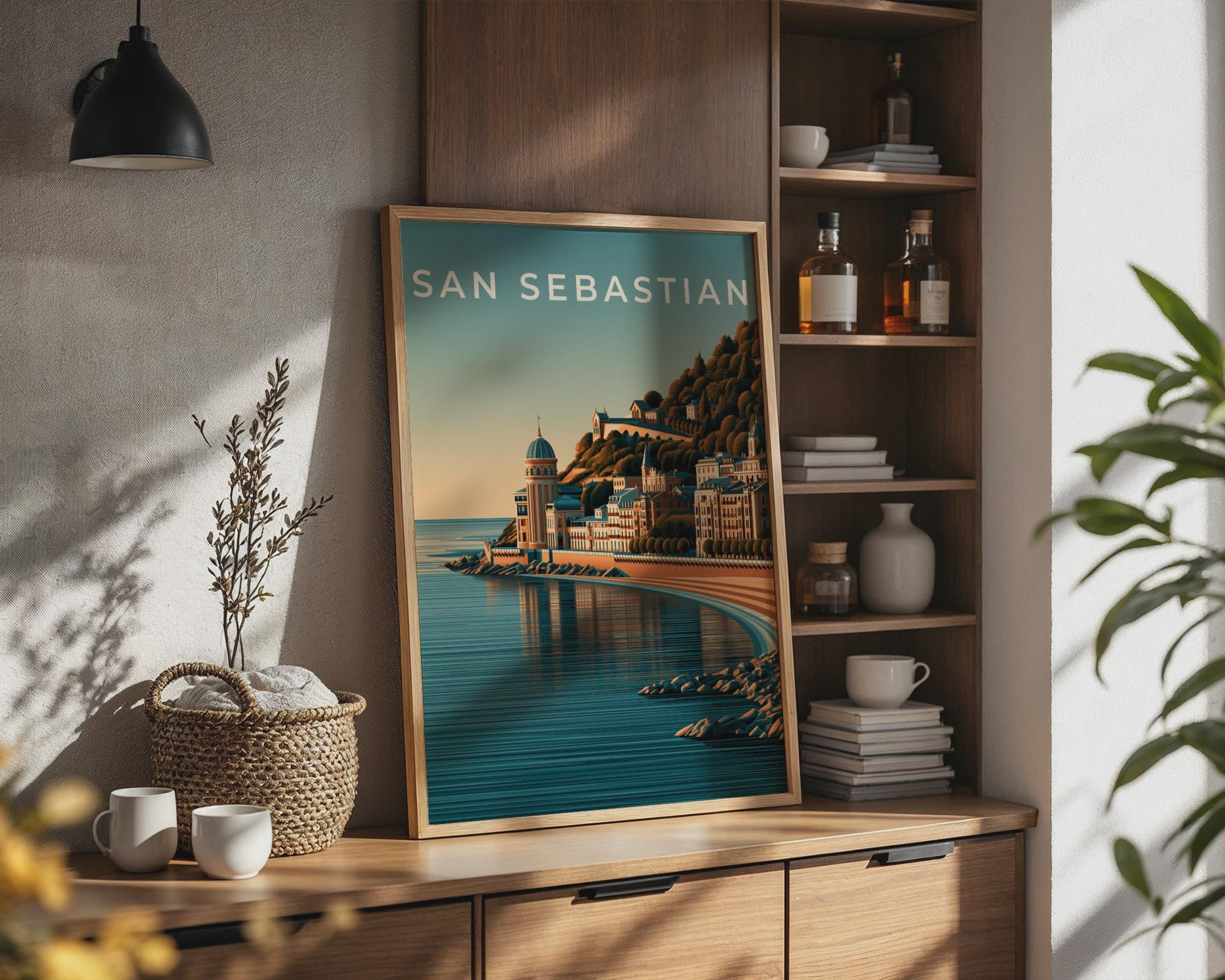 San Sebastian Coastal Landscape Print - Travel Wall Art