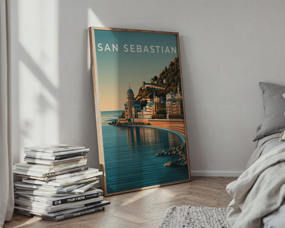 San Sebastian Coastal Landscape Print - Travel Wall Art