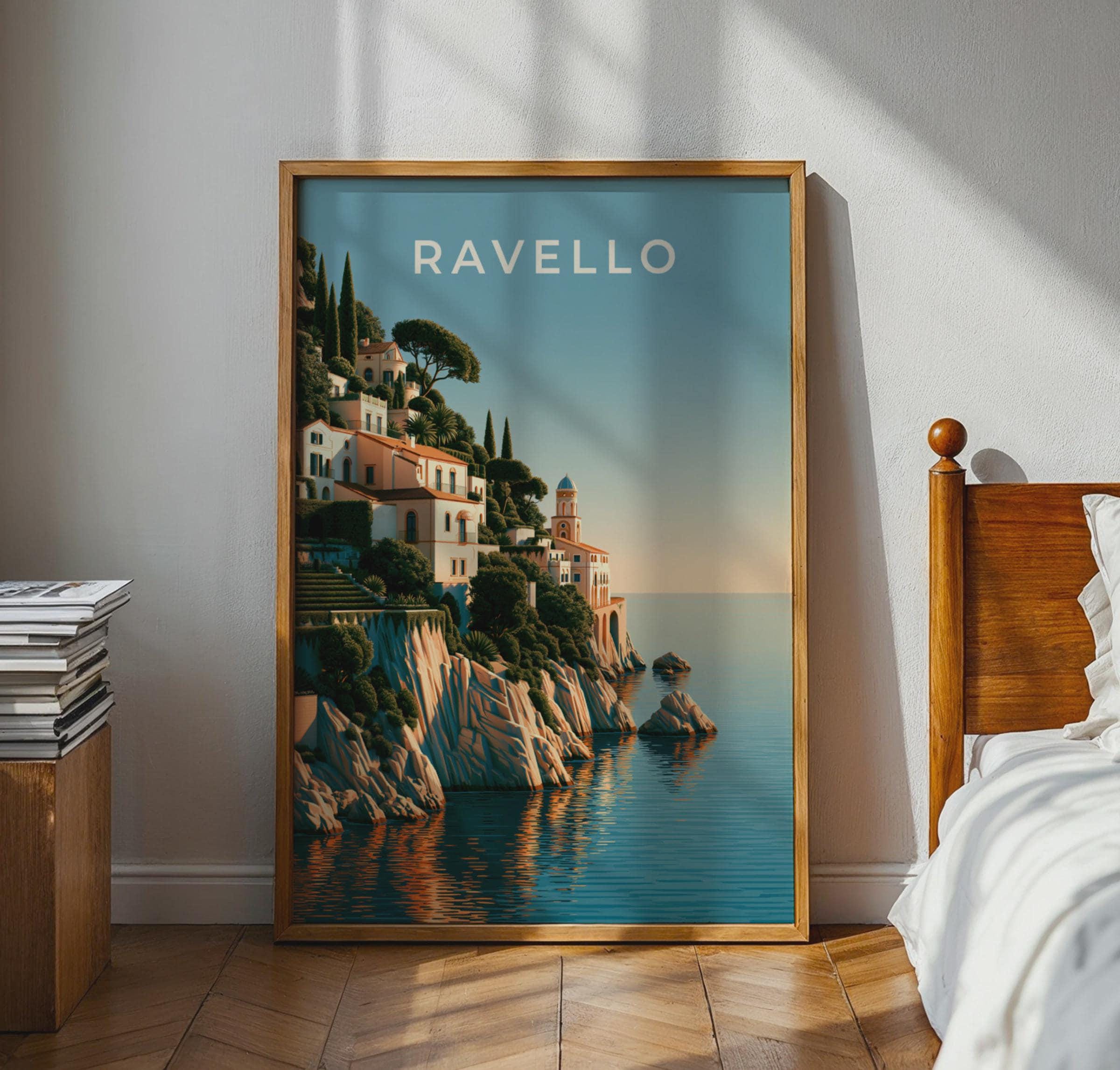 Ravello Coastal Town Landscape Print - Travel Wall Art