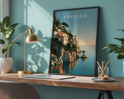 Ravello Coastal Town Landscape Print - Travel Wall Art
