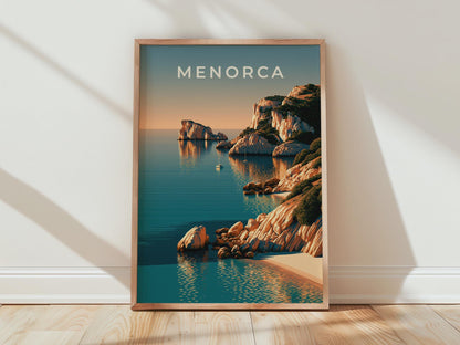 Menorca Coastal Scene Art Print - Travel Wall Art