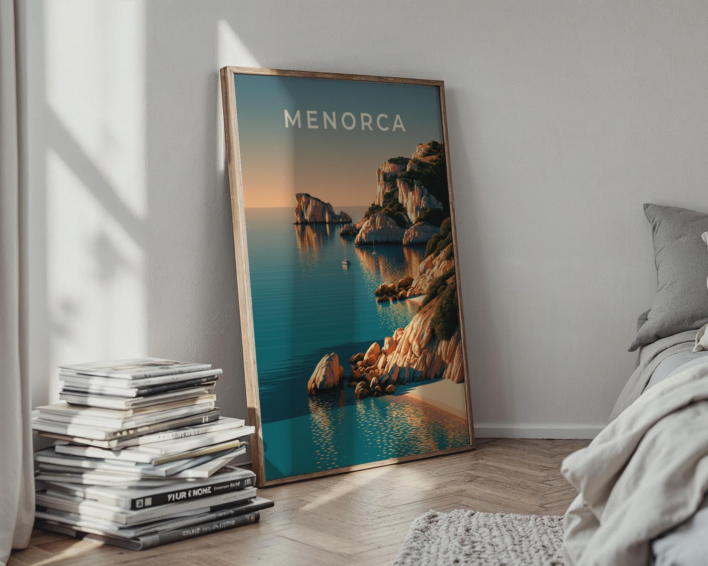 Menorca Coastal Scene Art Print - Travel Wall Art