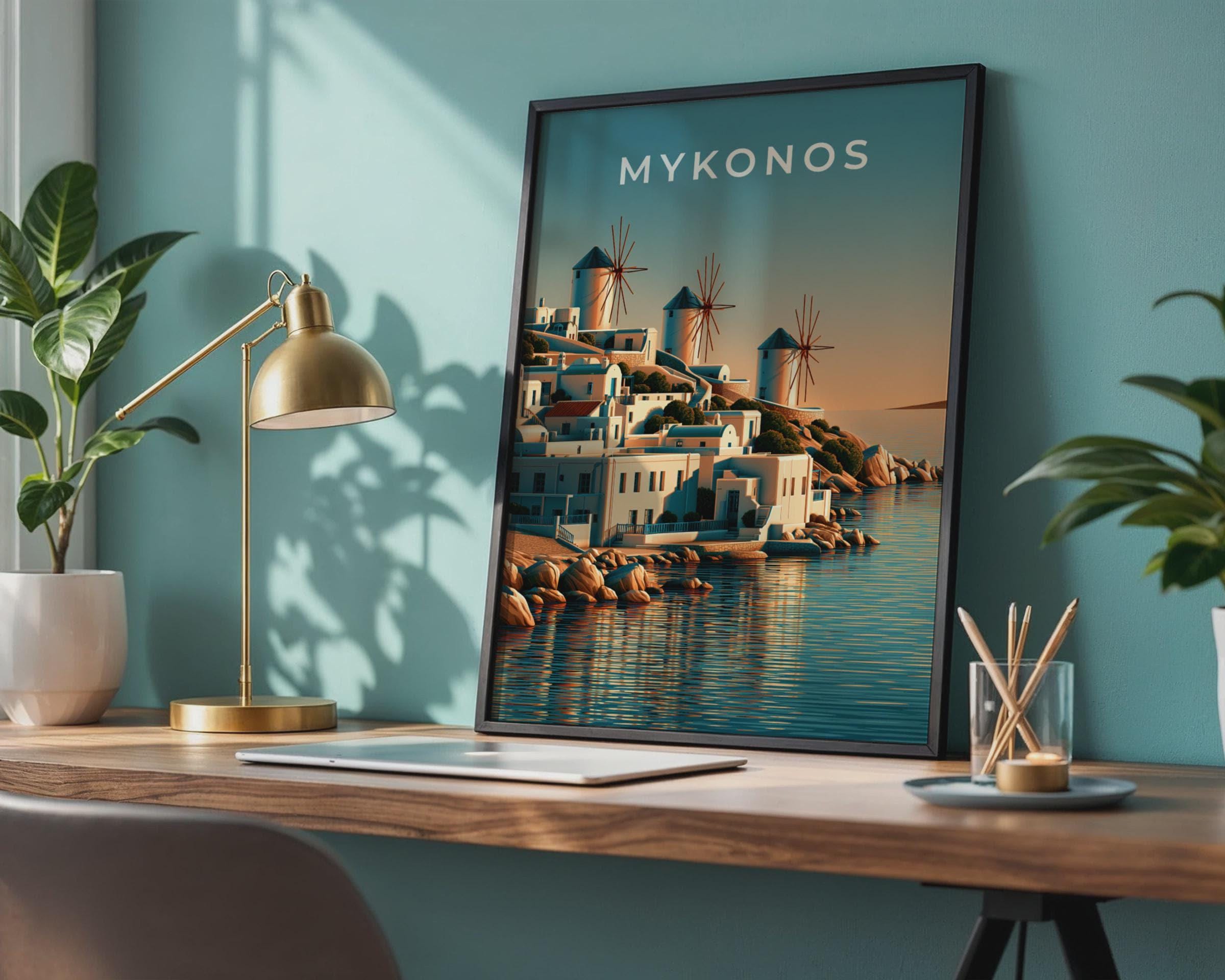Mykonos Island Wall Art Print - Travel Wall Art