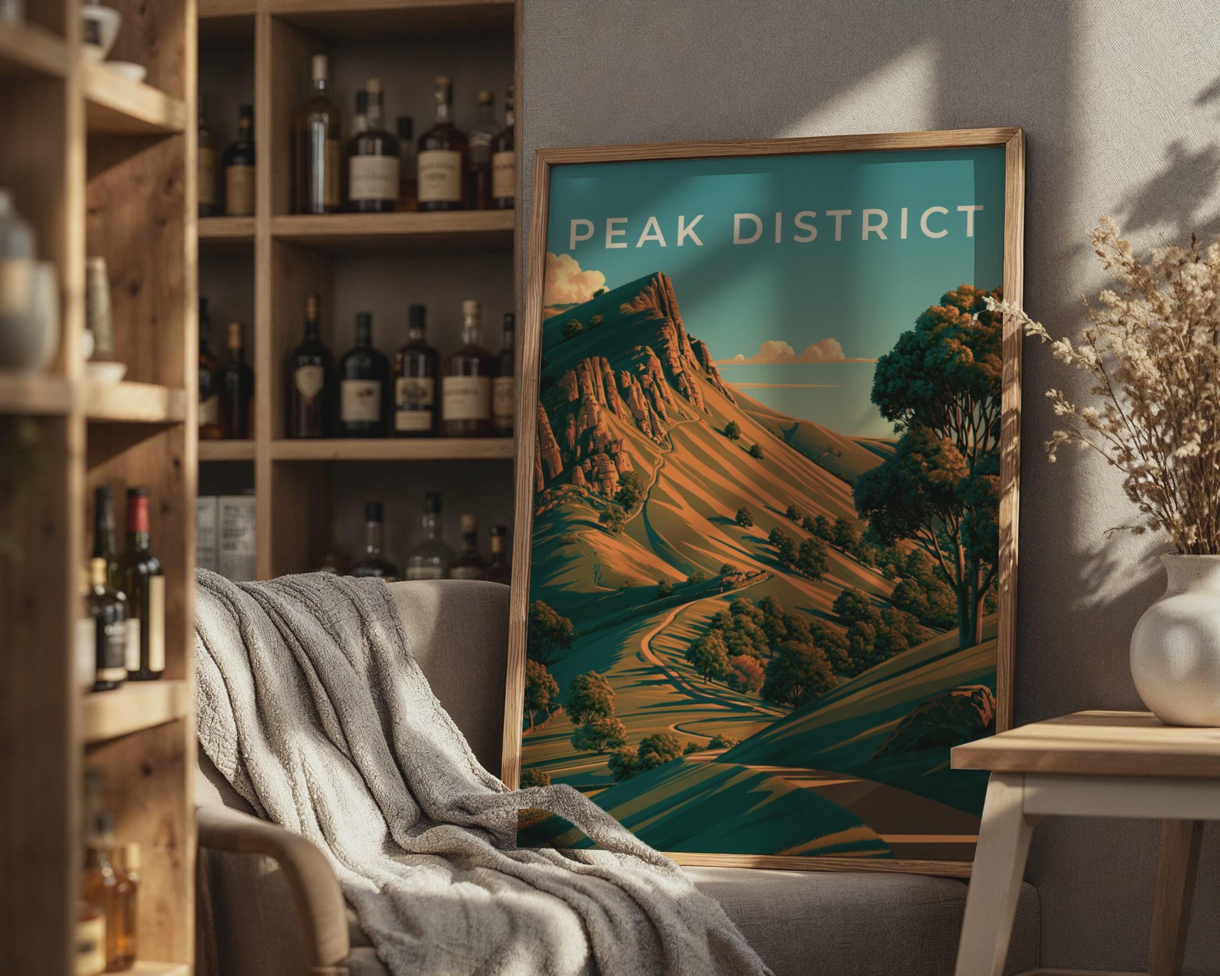 Peak District Landscape Wall Art Print - Travel Wall Art