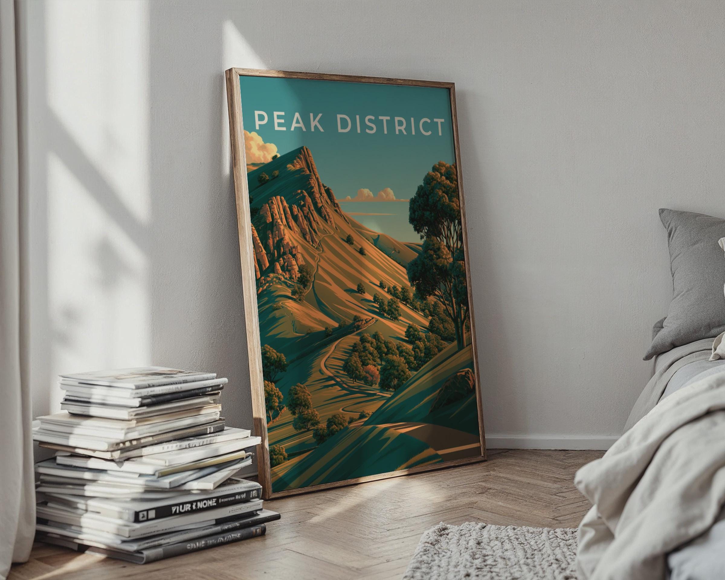 Peak District Landscape Wall Art Print - Travel Wall Art