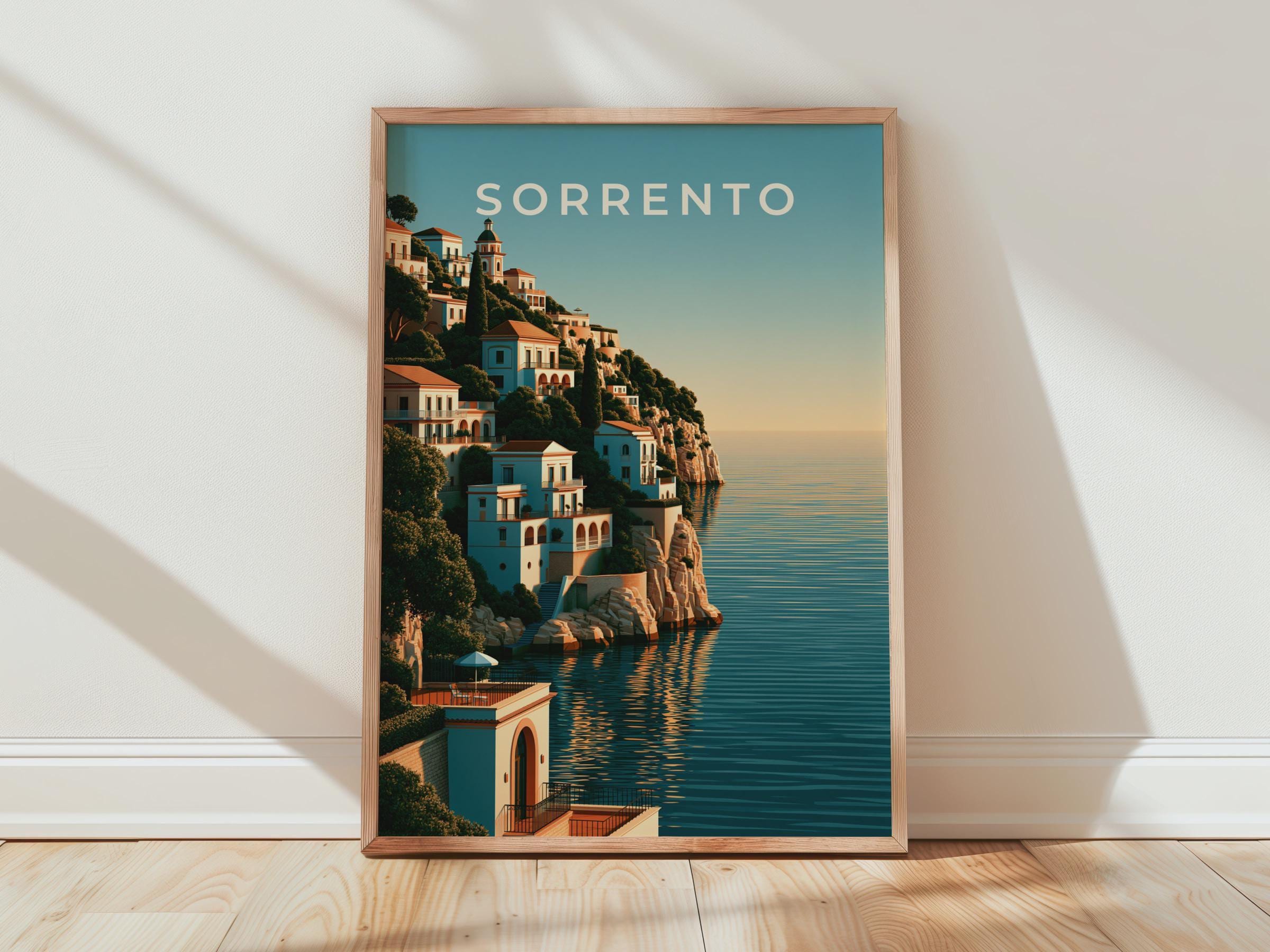 Sorrento Italy Print, Amalfi Coast Wall Art, Italian Coastal Poster, Mediterranean Decor - Travel Wall Art