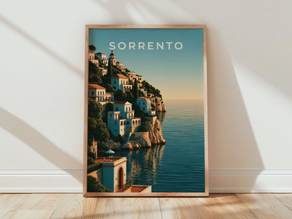 Sorrento Italy Print, Amalfi Coast Wall Art, Italian Coastal Poster, Mediterranean Decor - Travel Wall Art