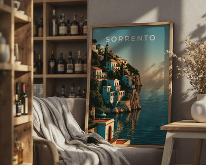 Sorrento Italy Print, Amalfi Coast Wall Art, Italian Coastal Poster, Mediterranean Decor - Travel Wall Art
