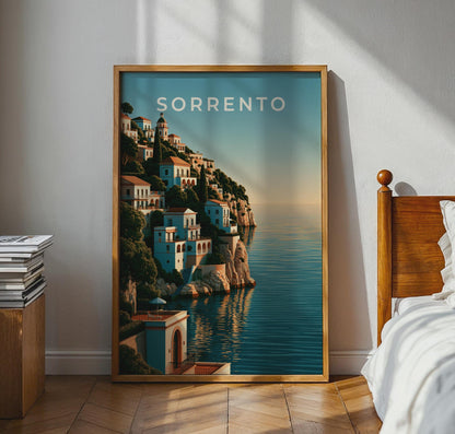Sorrento Italy Print, Amalfi Coast Wall Art, Italian Coastal Poster, Mediterranean Decor - Travel Wall Art
