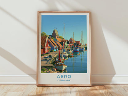 Aero Denmark Travel Poster