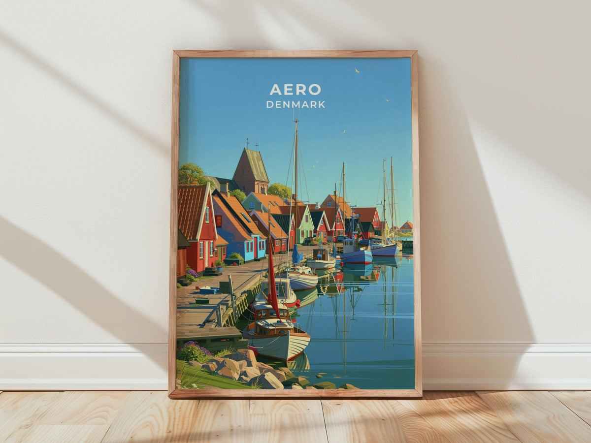 Aero Denmark Travel Poster