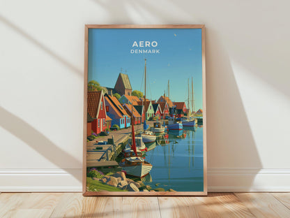 Aero Denmark Travel Poster