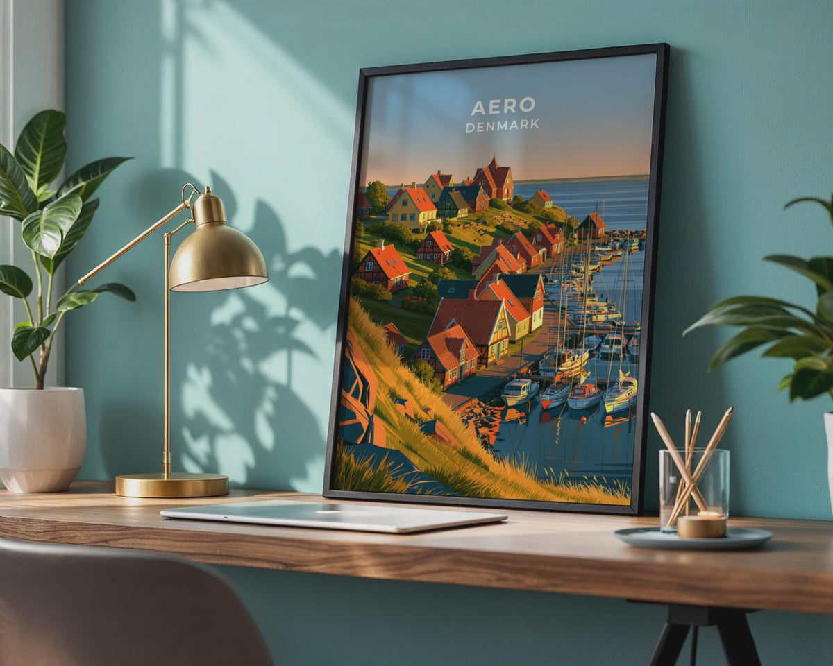 Aero Denmark Travel Poster
