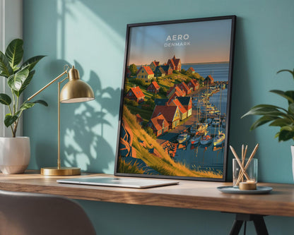 Aero Denmark Travel Poster