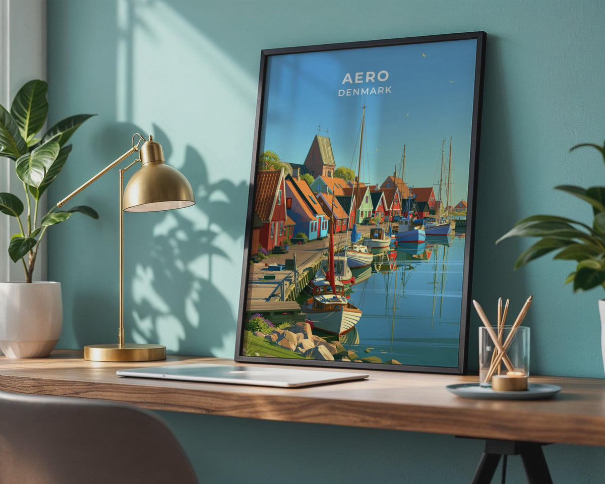 Aero Denmark Travel Poster