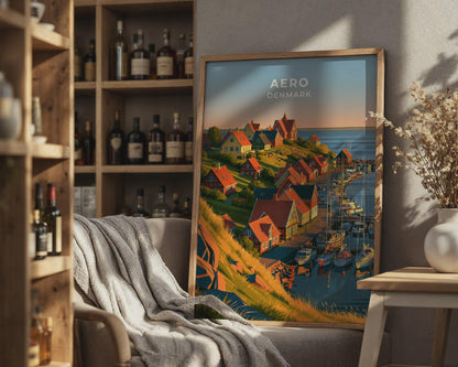 Aero Denmark Travel Poster