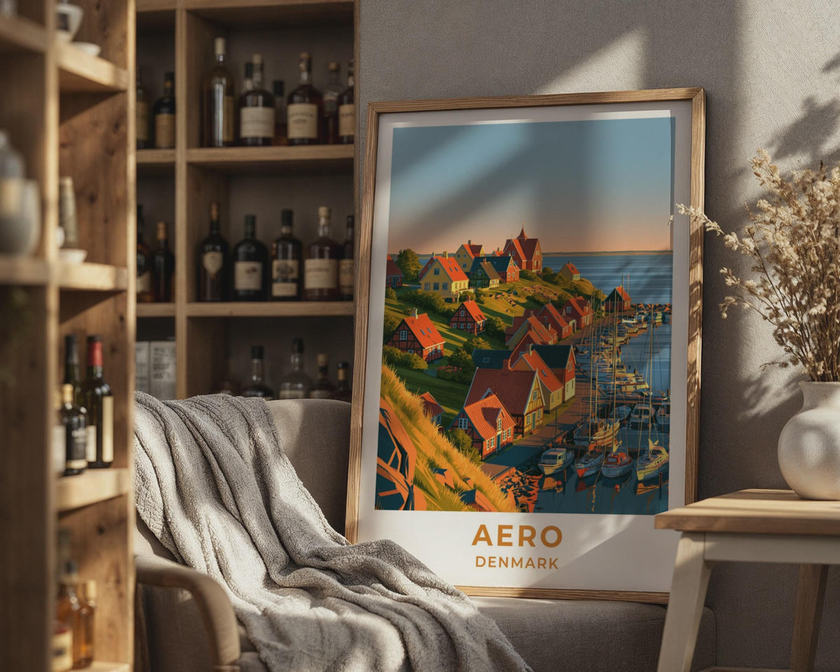Aero Denmark Travel Poster