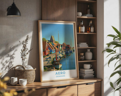 Aero Denmark Travel Poster
