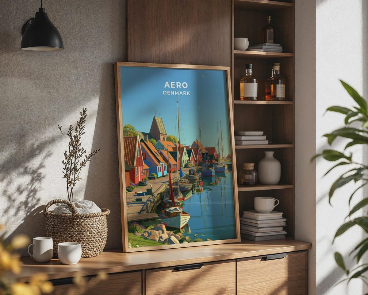 Aero Denmark Travel Poster