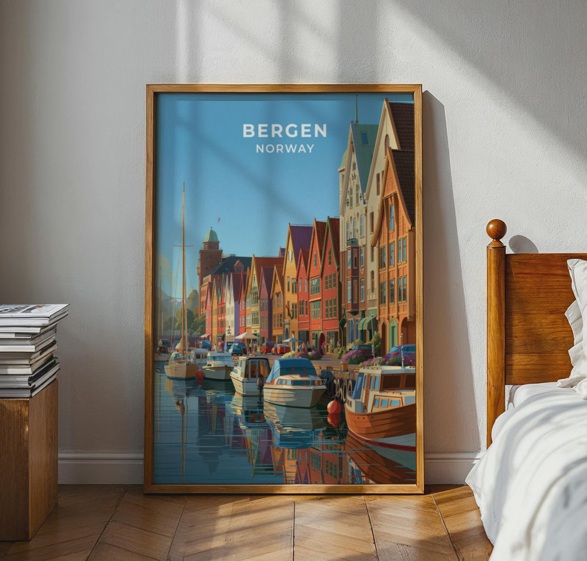 Bergen Norway Travel Poster