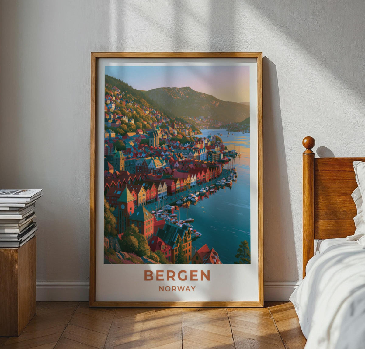 Bergen Norway Travel Poster