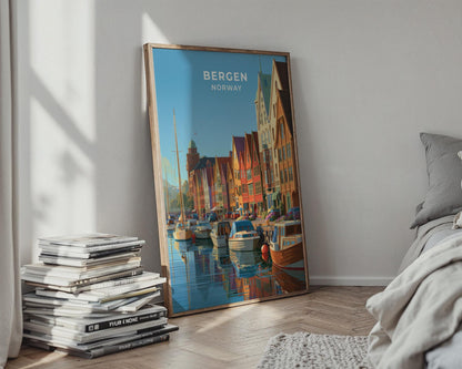 Bergen Norway Travel Poster
