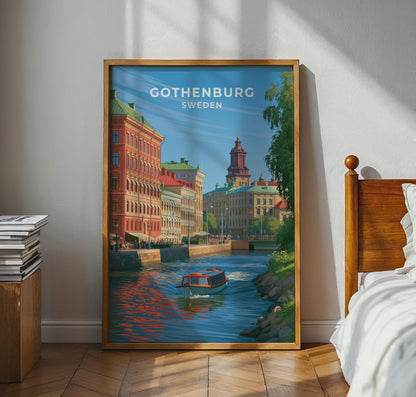 Gothenburg Sweden Travel Poster