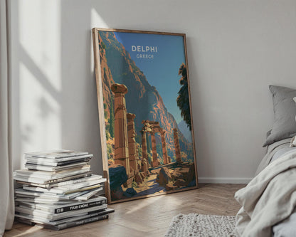 Delphi Greece Travel Poster