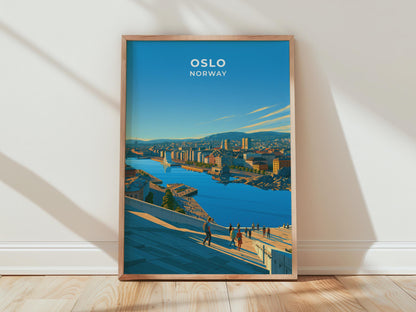 Oslo Norway Travel Poster