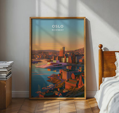 Oslo Norway Travel Poster