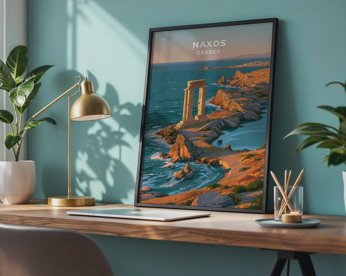 Naxos Greece Travel Poster