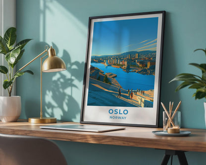 Oslo Norway Travel Poster